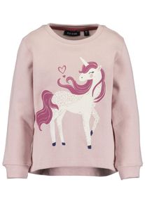 Blue Seven Sweatshirt met glow-effect: het eenhoornmotief licht op in het donker meisjes sweatshirts maat 128 roze