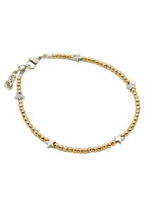 Firetti Enkelkettinkje Sieraad cadeau sterren Made in Germany - met hematine dames enkelkettinkjes goud(kleur)