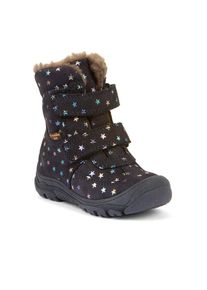 froddo Winterlaarzen LINZ WOOL TEX HIGH Klittenbandlaars, snowboots met wollen voering meisjes meisjes maat 26 blauw