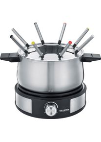 Severin Elektrische fonduepan FO2471 met crêpesfunctie fondue zwart