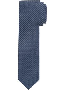 OLYMP Stropdas met structuurpatroon heren stropdassen blauw