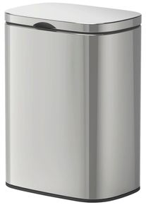 Wenko Tissue-emmer Sare ter bevestiging aan de wand, 5 liter pedaalemmers zilver(kleur)