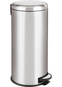 Wenko Tissue-emmer Leman 30 liter inhoud (1 stuk) pedaalemmers zilver(kleur)