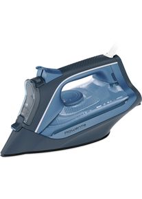 Rowenta Stoomstrijkijzer Express Steam, donkerblauw/lichtblauw, Eco-functie Continue stoomopbrengst 40 g/min, stoomstoot 160 g/min, druppelstop,