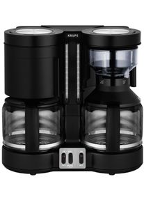 Krups Filterkoffieapparaat KM8508.11 Duothek Plus, 1 l, 1l koffiepot, papieren filter 1x4, combi-automaat voor koffie en thee filter