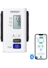 Omron Pols-bloeddrukmeter NightView geluidsloos, comfortabel, voor nachtelijke bloeddrukmeting thuis polsbloeddrukmeters wit