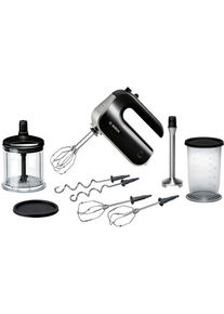 Bosch Handmixer HomeProfessional MFQ4885DE, 2x Edelst. Mixstaaf, 1x knethaken, zwart handmixers zwart