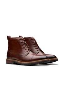 Clarks Winterlaarzen Aldwin pet Feest schoen, enkellaars, kostuum schoen met blokhak heren boots & laarzen maat 42,5 (8,5) bruin