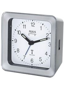FILIUS zeitdesign Radiografische wekker Wecker, slaapkamer, lichtwijzers, verlichting, snooze wekkers zilver(kleur)