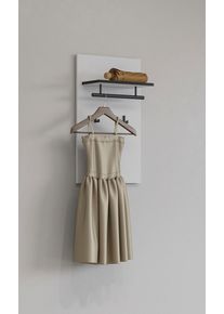 Inosign Kapstokpaneel Cross,Breedte 40 cm moderne wandplank met haken en kledingstang kapstokken wit