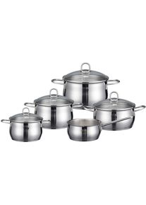 ELO Pannenset Platina Inductie (set, 9-delig) pannensets zilver(kleur)