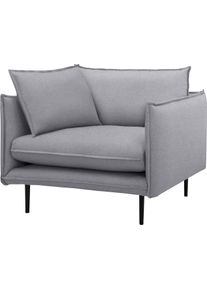 Home Affaire 1,5-zitsbank Somba met dikke opstaande naad en elegante look xxl fauteuils maat Filzoptik grijs