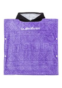 Quiksilver Badponcho Hoody Towel jongens badjassen maat Onesize paars
