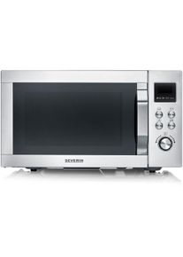 Severin Magnetron Crispy Wave MW 7918 met heteluchtfriteuse-functie magnetrons zilver(kleur)