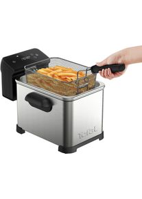 Tefal Friteuse FR507D Family Pro Digital 4 liter, vaatwasserbestendig, digitaal led-scherm friteuses zwart