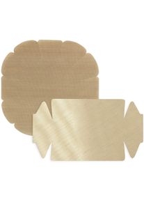 Maximex Bakpapier Non-stick bakvorm gesneden met antiaanbaklaag, set bestaand uit 1x rond, 1x hoekig (set, 2-delig) bakaccessoires bruin