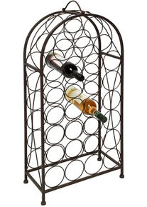 AMBIENTE HAUS Flessenhouder set 93x85 cm- antiek-bruin (1 stuk) wijnrekken bruin