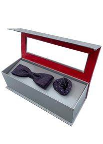Cinque Vlinderdasje van zuivere zijde (set, 2 stuks) heren stropdassen blauw