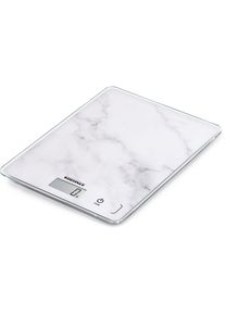 Soehnle Keukenweegschaal Page Compact 300 Marble Draagvermogen 5 kg, 1 g nauwkeurige opsplitsing keukenweegschalen wit
