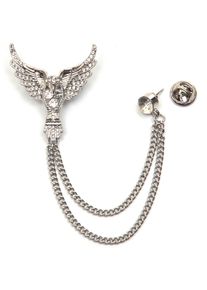 Firetti Broche Sieraad cadeau speldjuweel schakelkette vleugel glinsterend dames broches zilver(kleur)
