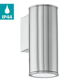 Eglo Wandlamp Riga Wand-/Plafondlamp, L6,5 x H15 x AL9,5 cm, 1X2,8W incl. wandlampen zilver(kleur)