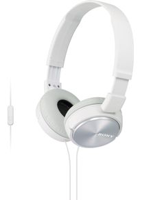 Sony Over-ear-hoofdtelefoon MDR-ZX310AP met headset functie over ear koptelefoons wit
