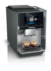 Siemens Volautomatisch koffiezetapparaat TP715D01, aromaselect, 10 favorieten, automatische stoomreiniging, grijs volautomatische koffiemachines