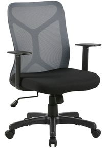 ByLiving Draaistoel Bone moderne bureaustoel met ventilerende netstof (1 stuk) bureaustoelen maat Netstof rood