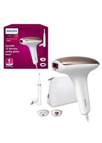 Philips IPL-ontharingsapparaat Lumea S7000 BRI921/00 2 opzetstukken (lichaam en gezicht), inclusief precisietrimmer laser haarverwijderaars wit