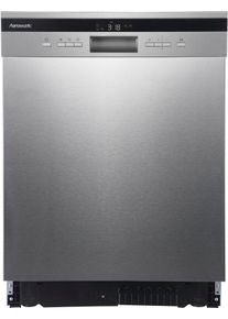 Hanseatic Onderbouwvaatwasser HGU6082C14T7735EI, 81,5 cm x 59,8 cm inbouw vaatwassers zilver(kleur)