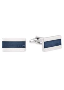 JOOP! Manchetknopen 2027719 met zirkoon (synthetisch) heren manchetknopen blauw