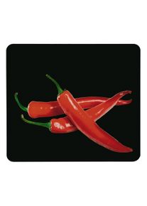 Wenko Kookplaatdeksel Model Hot Peperoni Spatscherm, fornuisscherm, snijplank, voor keramische kookplaten (1-delig) snijplanken zwart