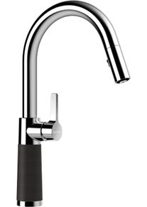 Schock Keukenkraan SC-520 SB uitschuifbaar, straal-douche, terugstroombegrenzer, draaibereik 120&deg; keukenkranen maat - zwart