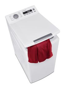 Hanseatic Wasmachine toplader HTW8013A, 8,0 kg, Automatische hoeveelhedencontrole bovenladers wit