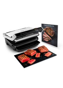 Tefal Contactgrill OptiGrill Elite XL, vaatwasserbestendige platen Countdown tot het grillresultaat, grillboost voor grillstrepen, GC760D contact