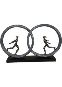 Casablanca by Gilde Decoratief figuur Sculptuur 'so in Love' (1 stuk) beelden & sculpturen bruin