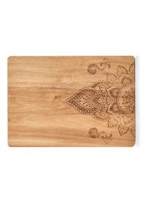 zeller Present Snijplank in oosterse stijl snijplanken maat - beige