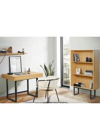 WOODMAN Boekenkast Camden Met bijzondere print, breedte 90 cm, FSC-gecertificeerd boekenkasten beige