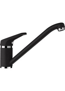 Schock Keukenkraan Cosmo Feestuitloop, waterbesparende perlator, draaibereik 360&deg; keukenkranen maat - zwart