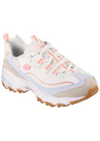Skechers Sneakers D'LITES-BOLD VIEWS vrijetijdsschoen, lage schoen, veterschoen met air-cooled memory foam dames schoenen maat 35 beige