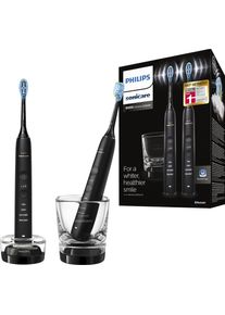 PHILIPS SONICARE Elektrische tandenborstel HX9914 DiamondClean Premium ultrasone tandenborstel, set van 2 inclusief oplaadglas mondverzorging zwart