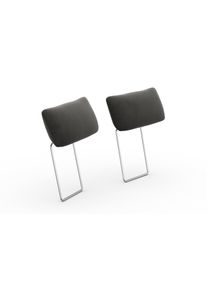 Sit & More sit&more Hoofdsteun Cadabra set van 2 (set) grijs, toebehoren voor banken, 59 cm