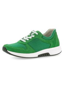 Gabor Rollingsoft Sneakers met sleehak , vrijetijdsschoen, lage schoen, veterchoen met uitneembare binnenzool dames sleehak sneakers maat 36 groen