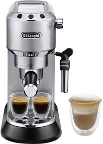 De'Longhi De'Longhi Espressomachine Dedica Style EC 685.B, Slechts 15 cm breed, geschikt voor E.S.E-pads, 1L, incl. melkopschuimer espressomachines