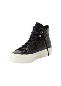Converse Sneakers CHUCK TAYLOR ALL STAR LIFT PLATFORM WATER REPELLENT LEATHER dames schoenen maat 37,5 zwart
