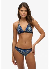 Superdry Triangel-bikinitop PRINT TRIANGLE BIKINI TOP dames triangelbikini's maat M blauw