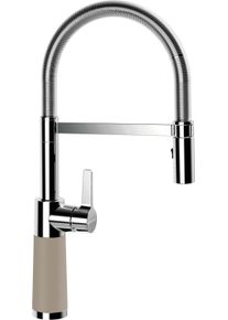 Schock Keukenkraan SC550 Feestuitloop, straal-douche, terugstroombegrenzer, draaibereik 150&deg; keukenkranen bruin