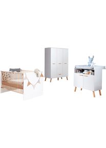 TRENDTEAM Babymeubelset Mats (set, 3-delig) ledikanten + commodesets wit