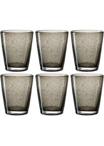 Leonardo Glazenset Burano 330 ml(set, 6-delig) glazen grijs