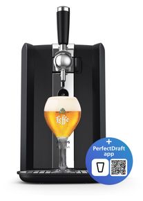 Philips Biertapinstallatie Perfect Draft 7000 Series HD3770/90 met temperatuurinstellingen van 0-12°c en led-display, zwart biertaps zwart